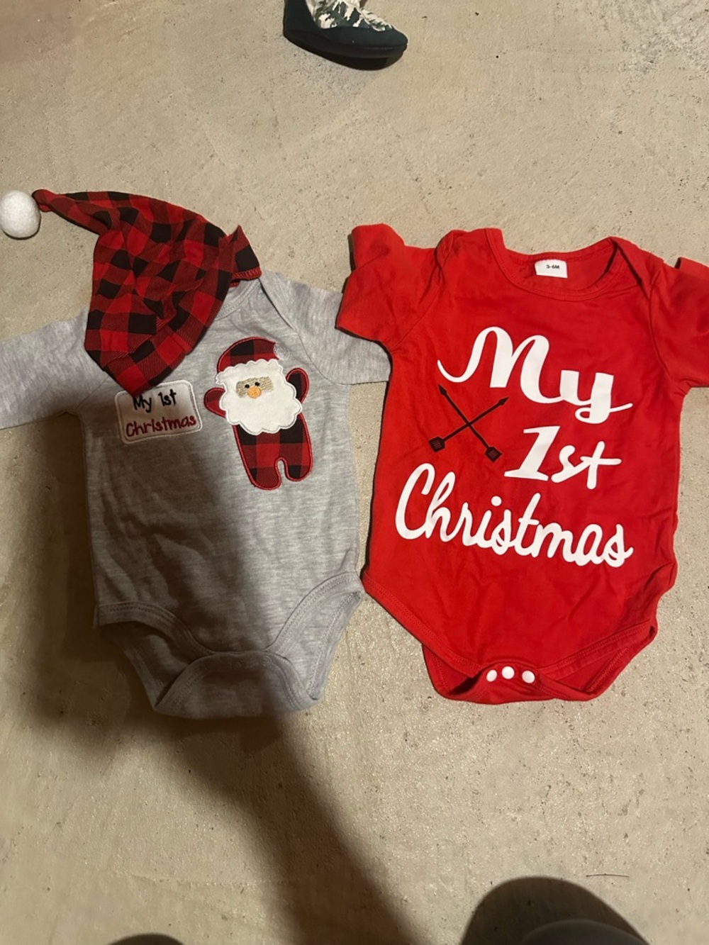 Kids 'My 1st Christmas' Red Baby One-Piece Bodysuit